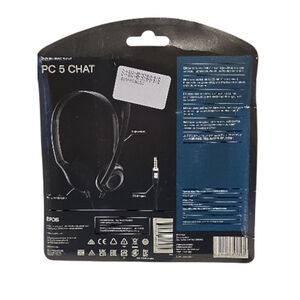 EPOS PC 5 Chat On-Ear 3.5mm Stereo Gaming Headset Boom Mic E-Learning NEW (A-14)